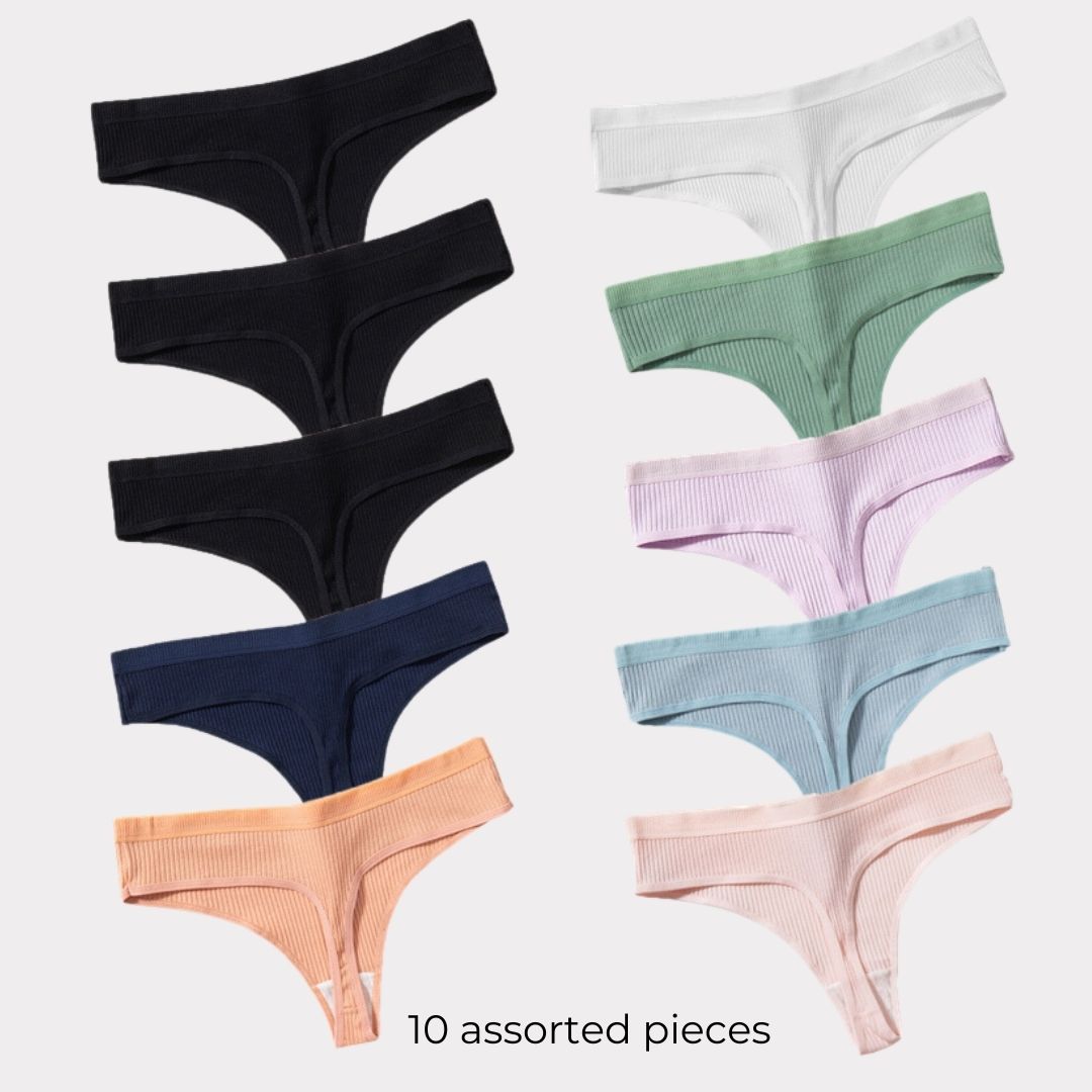 ComfortCotton Thong [Antibacterial] - Buy 5, Get 10