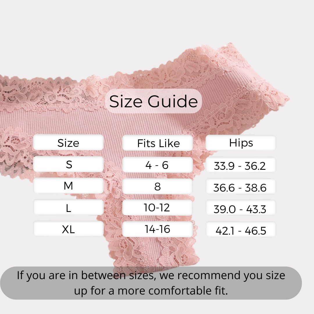 CottonLace Thong [Antibacterial] - Buy 3, Get 5